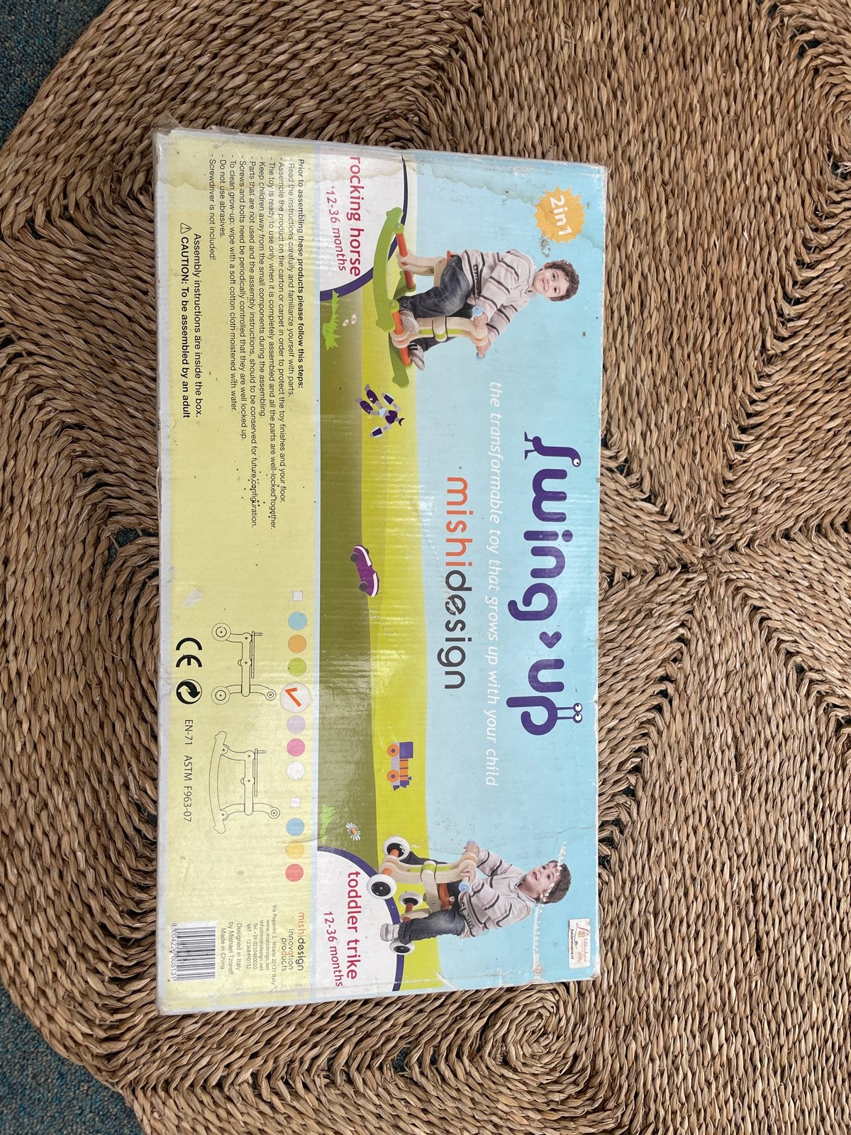 Mishidesign 2-in-1 Schommelpaard & Loopfiets, Ophalen of Verzenden, Nieuw, Jongen of Meisje