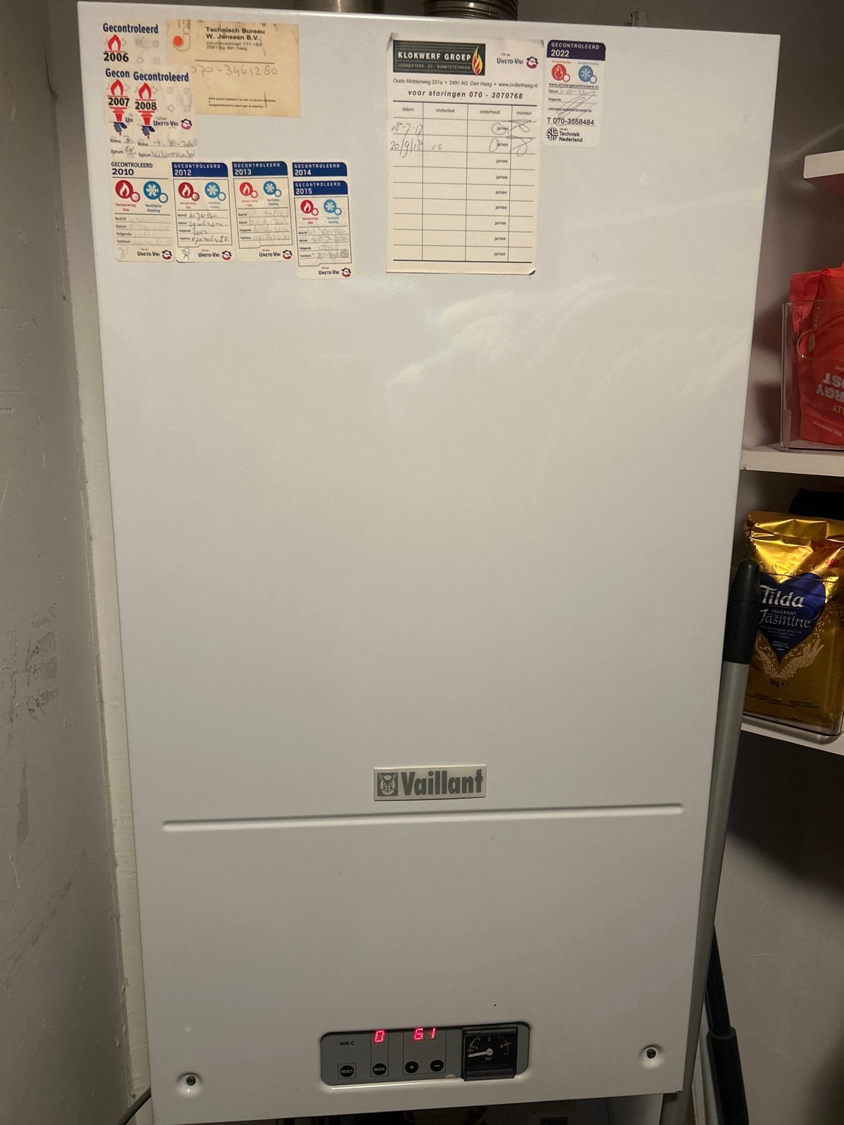 Vaillant VHR-C CV-ketel, Ophalen of Verzenden, Gebruikt, Cv-ketel of Combi-ketel, Hoog rendement (Hr)