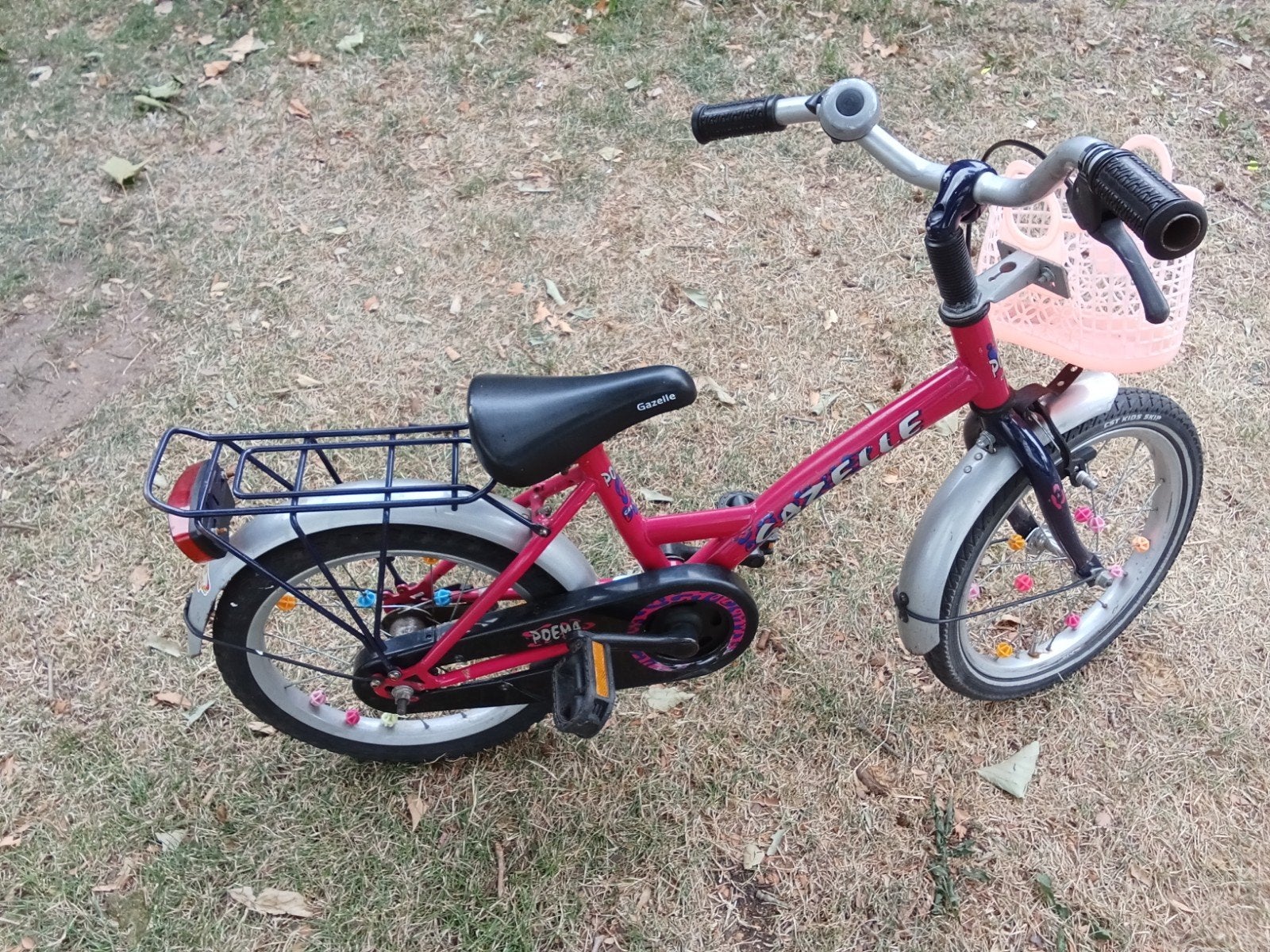Leuk roze kinderfietsje Gazelle 16 inch (4-5 jaar), Ophalen of Verzenden