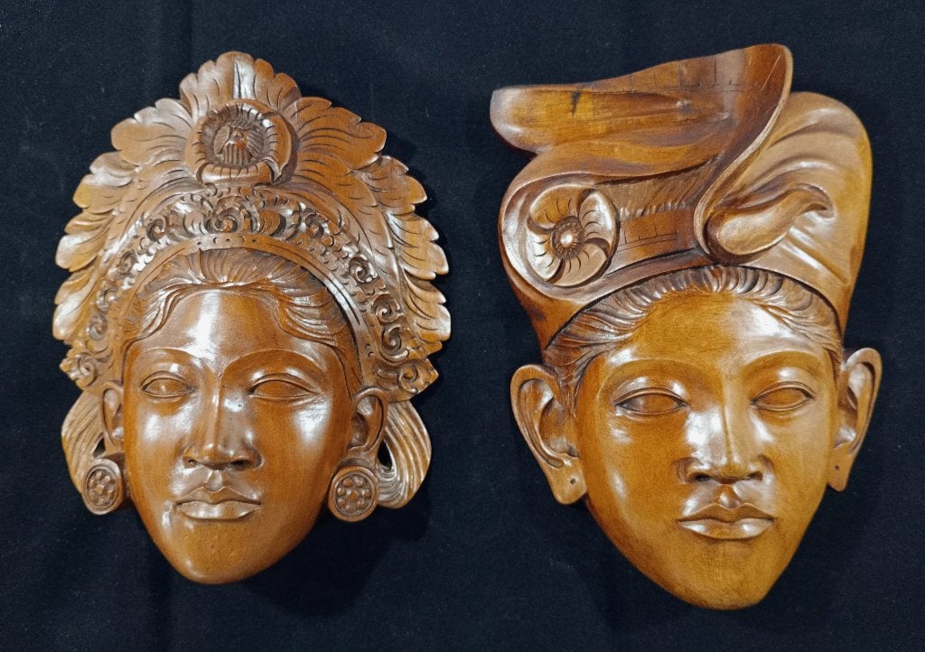 balinees houtsnijwerk, Antiek en Kunst, Kunst | Beelden en Houtsnijwerken, Verzenden, Handgemaakt, 20 - 50 cm, Hout