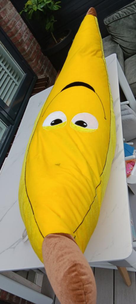 2 meter Banaan grote knuffel, Ophalen of Verzenden, Zo goed als nieuw, Overige typen