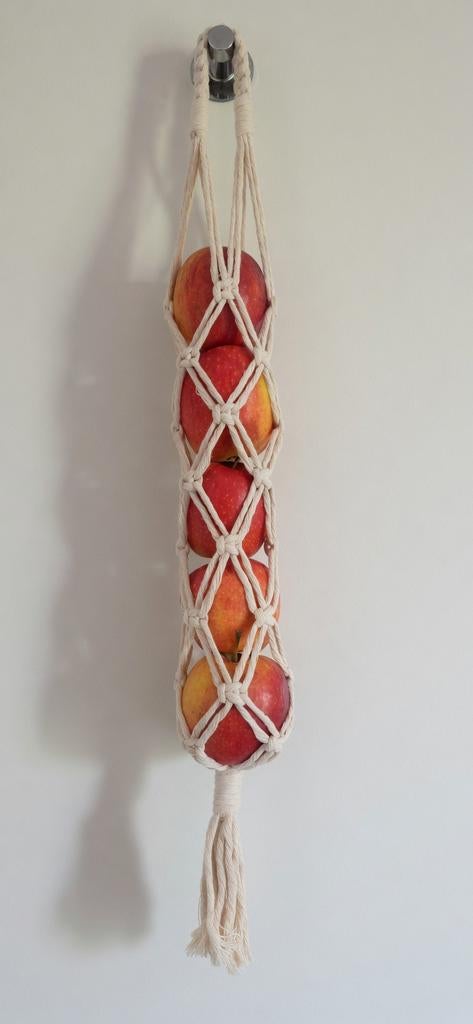 Macramé fruitnet - gebroken wit, Ophalen of Verzenden, Nieuw