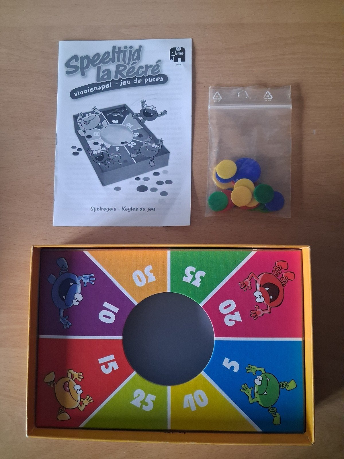Vintage Jumbo vlooienspel - Klassiek gezinsspel, Ophalen, Jumbo, Zo goed als nieuw, Drie of vier spelers