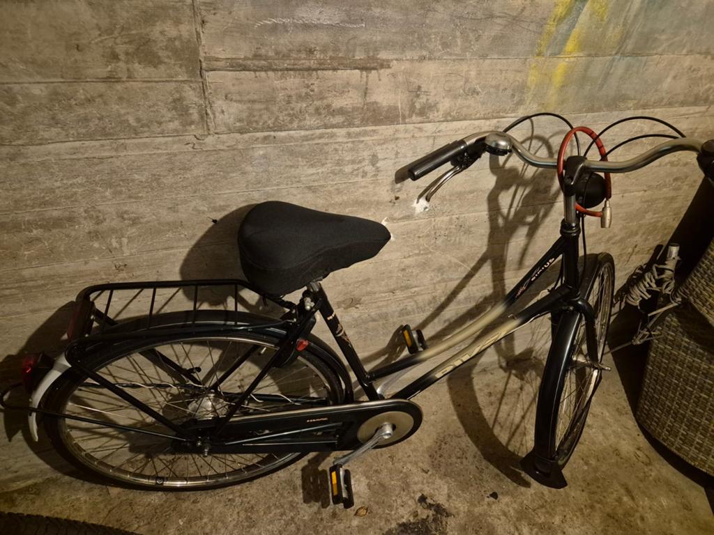 1 dames en 1 heren fiets, Ophalen
