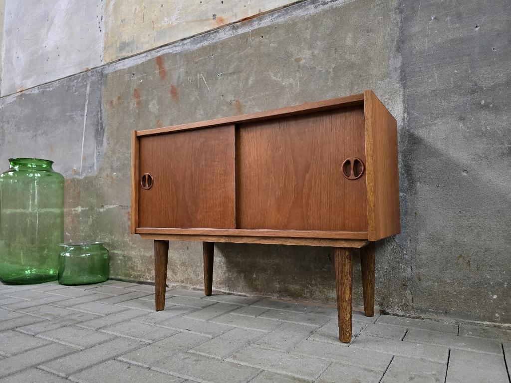 Klein Deens Design Dressoir | Vintage Teak Lage Kast Hout
