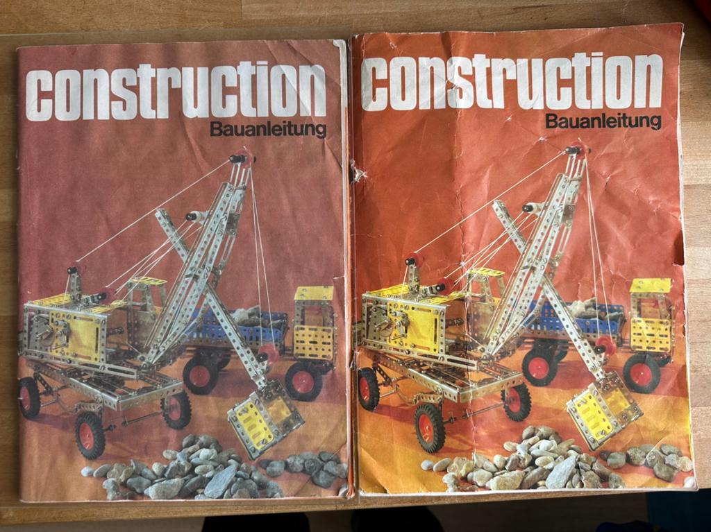 Meccano: Construction Bauanleitung 1986. C01-C02- C03-C04.1A, Ophalen, Gebruikt