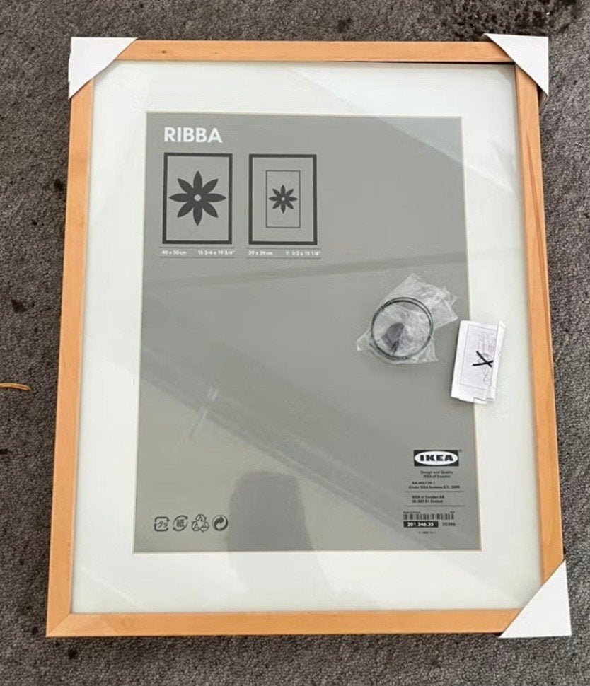 Ribba fotolijsten 40 x 50 cm hout (5 x), Audio, Tv en Foto, Fotografie | Fotolijsten, Ophalen, Gebruikt, Hangend, Wissellijst