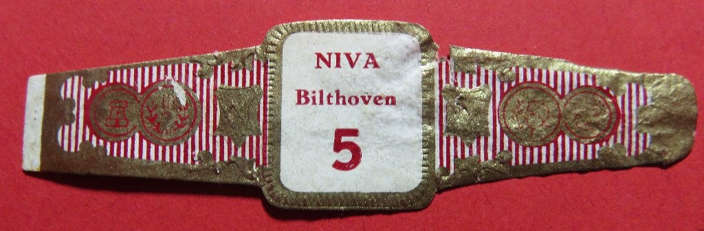 Sigarenbandje Reclamebandje NIVA Bilthoven 5, Verzenden, Gebruikt, Sigarenbandjes