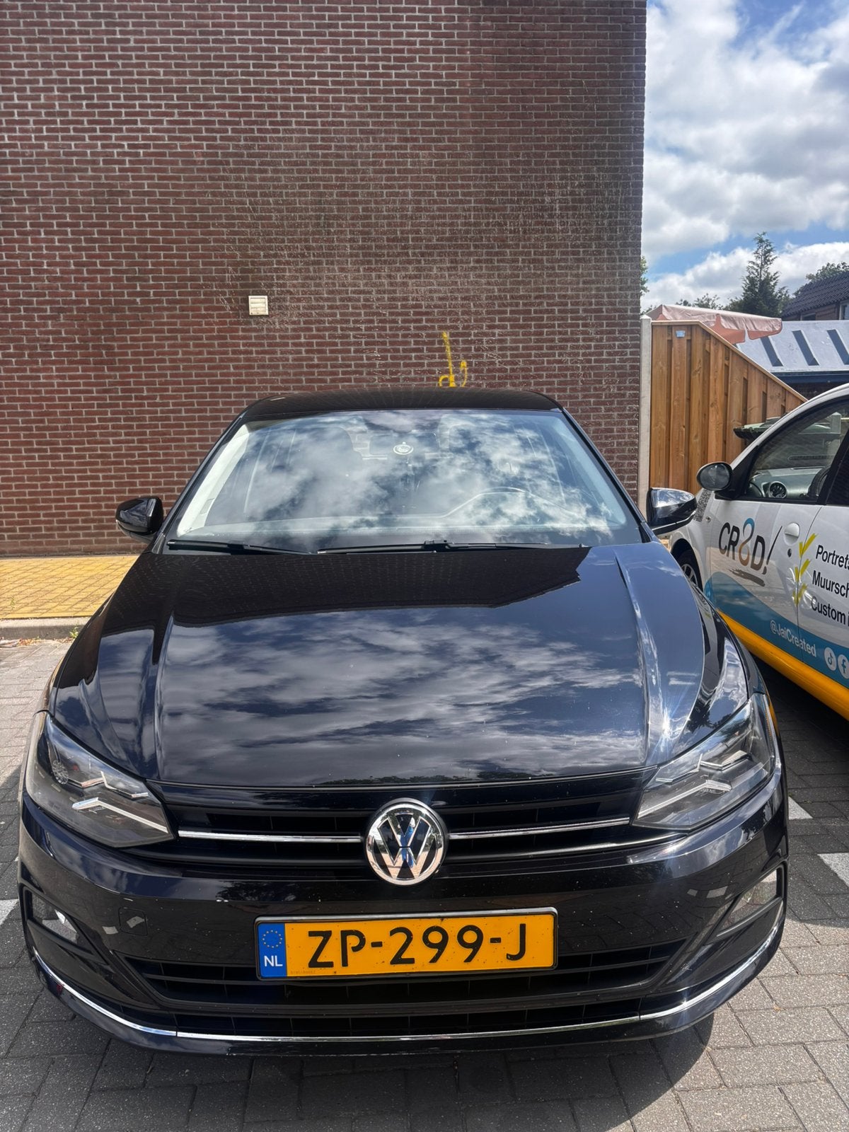 Volkswagen Polo 1.0 TSI 95pk 2019 Zwart, Auto's, Voorwielaandrijving, Stof, 40 €/maand, Zwart
