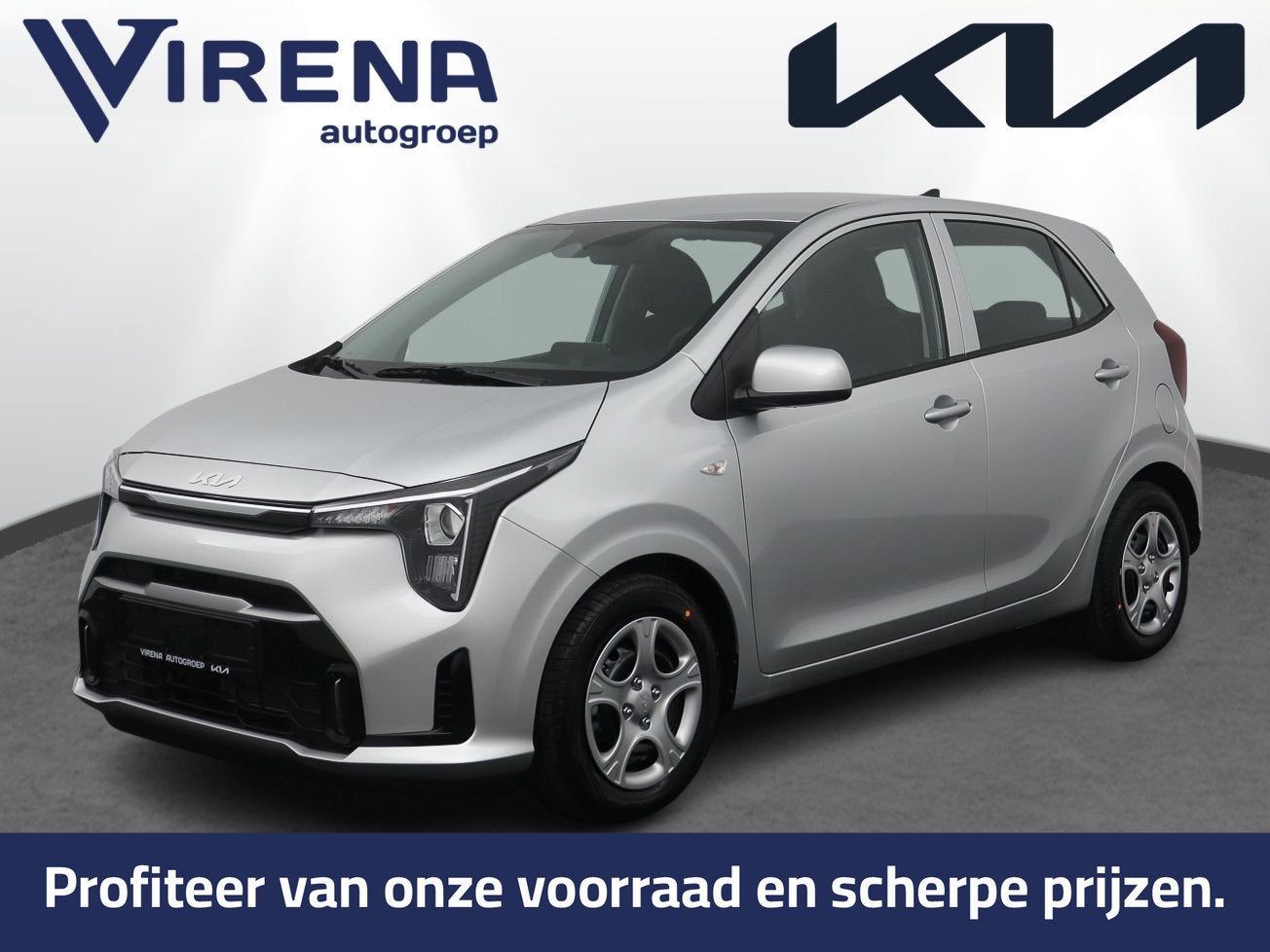 Kia Picanto 1.0 GDi DynamicLine Automaat - Prijs incl inruil, Stof, 4 stoelen, 68 pk, Nieuw