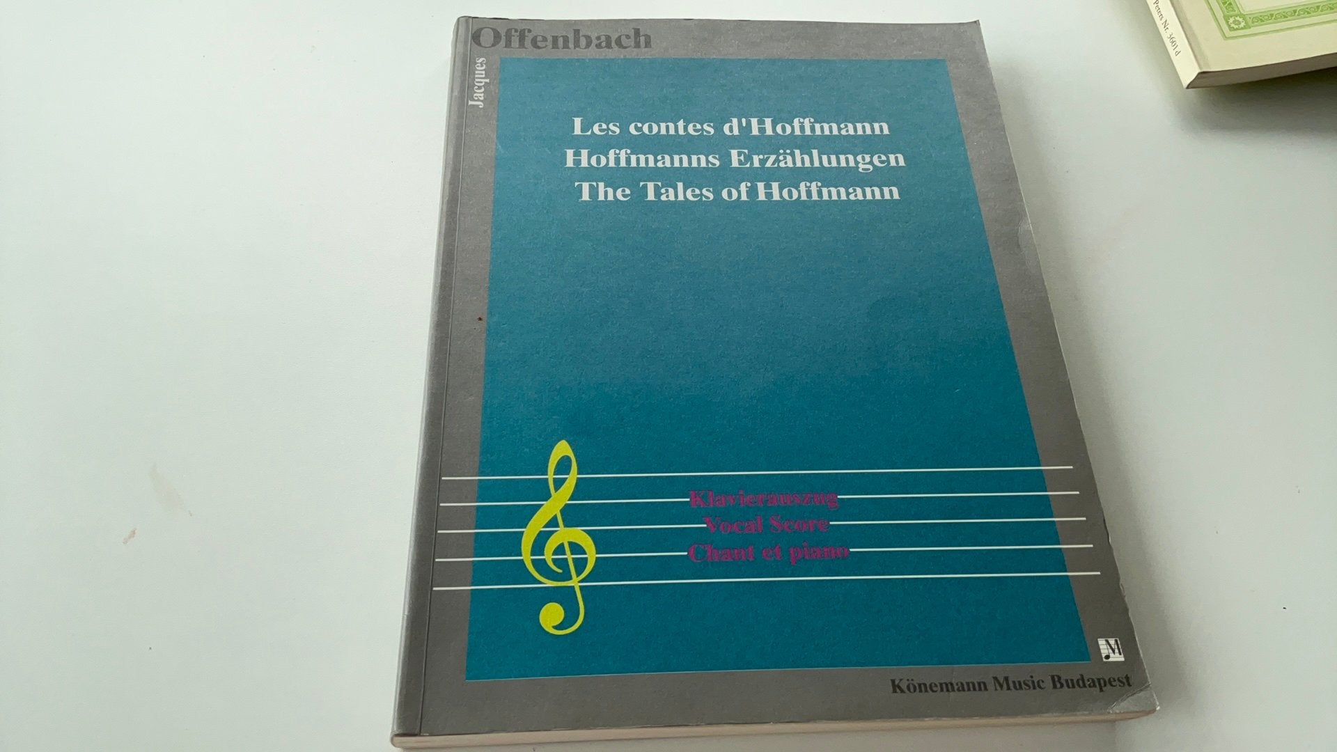 Pianoboek en zang,Offenbach, the tales NIEUW, Ophalen of Verzenden, Nieuw, Les of Cursus, Zang
