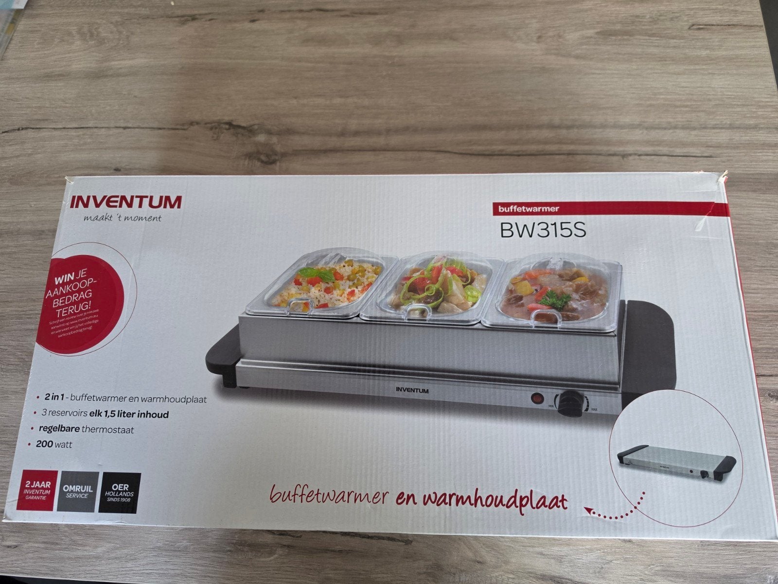 Buffetwarmer, Ophalen of Verzenden, Zo goed als nieuw