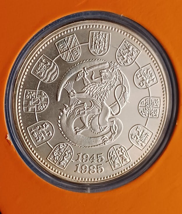 Penning 40 jaar Bevrijd - 1945-1985 NMB Bank UNC, Verzenden, Overige materialen, Nederland