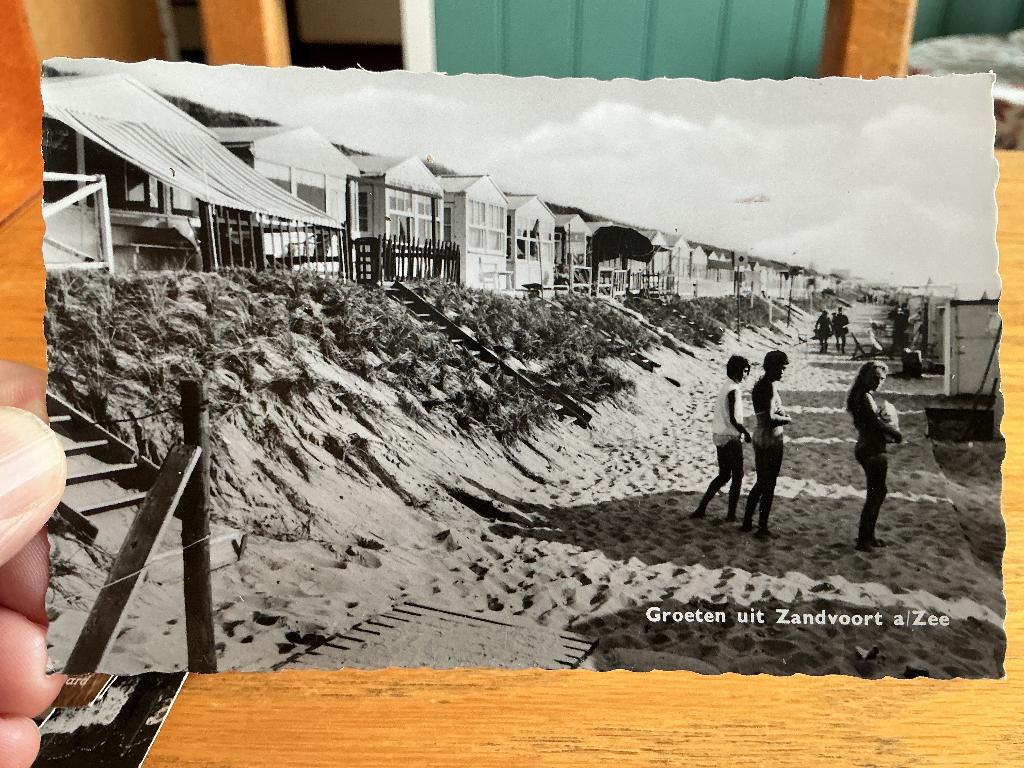 Zandvoort aan Zee strand huisjes, Verzenden, 1960 tot 1980, Gelopen, Noord-Holland