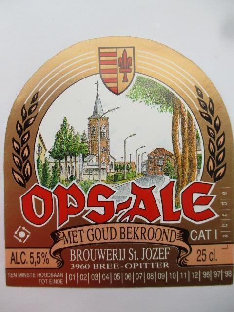 bieretiket Belgie 19-3 (F28) st jozef, Ophalen of Verzenden, Nieuw, Overige typen, Overige merken