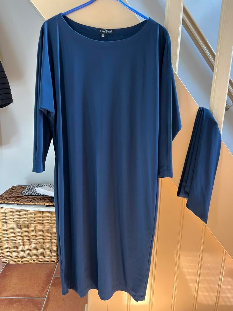 La Dress jurkje Simone blauw maat M zgan, Kleding | Dames, Jurken, Maat 38/40 (M), Blauw, Ophalen of Verzenden, Zo goed als nieuw