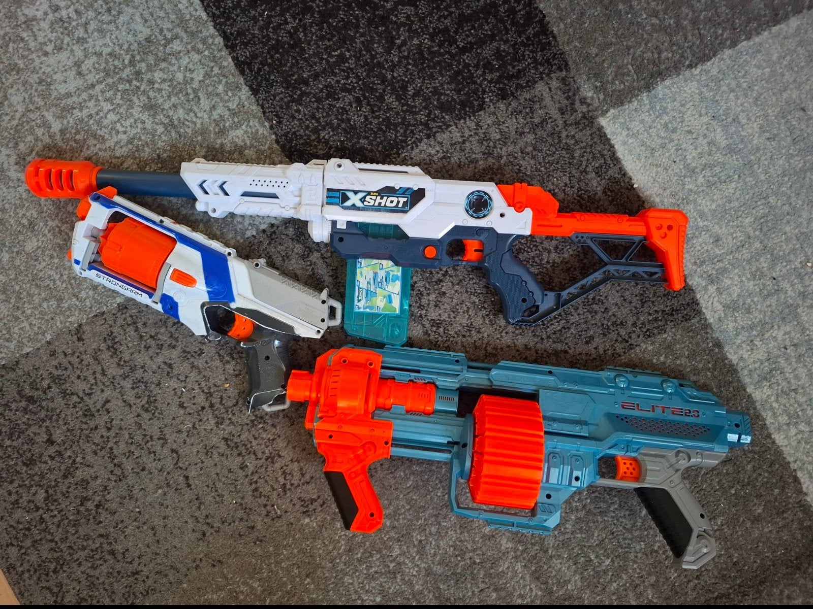 Nerf en X-Shot Blasters Set - 3 stuks, Ophalen, Gebruikt