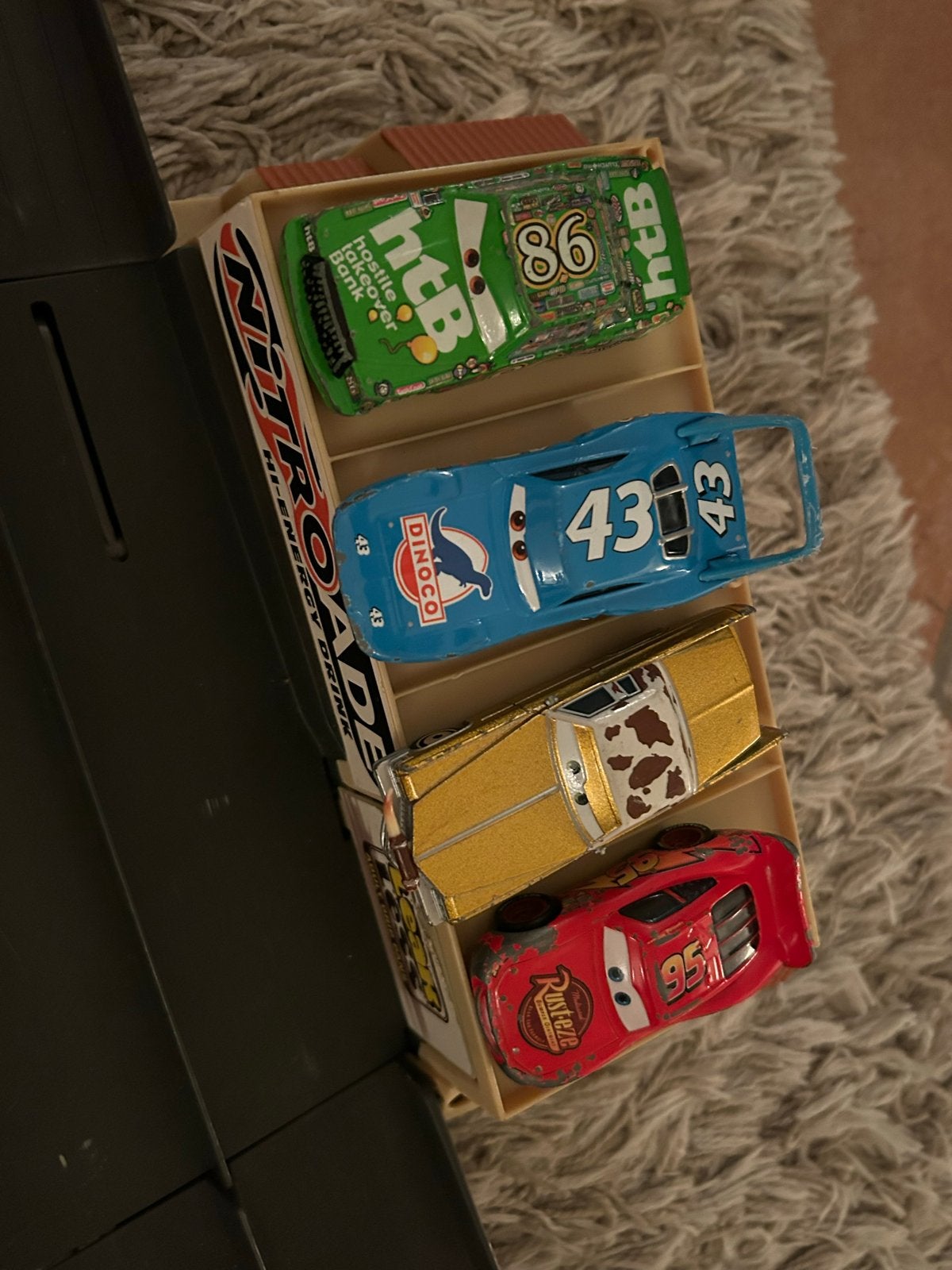 Originele Disney Pixar Cars Racebaan  (Met 4 Auto's!), Overige merken, Racebaan, Ophalen of Verzenden, Zo goed als nieuw