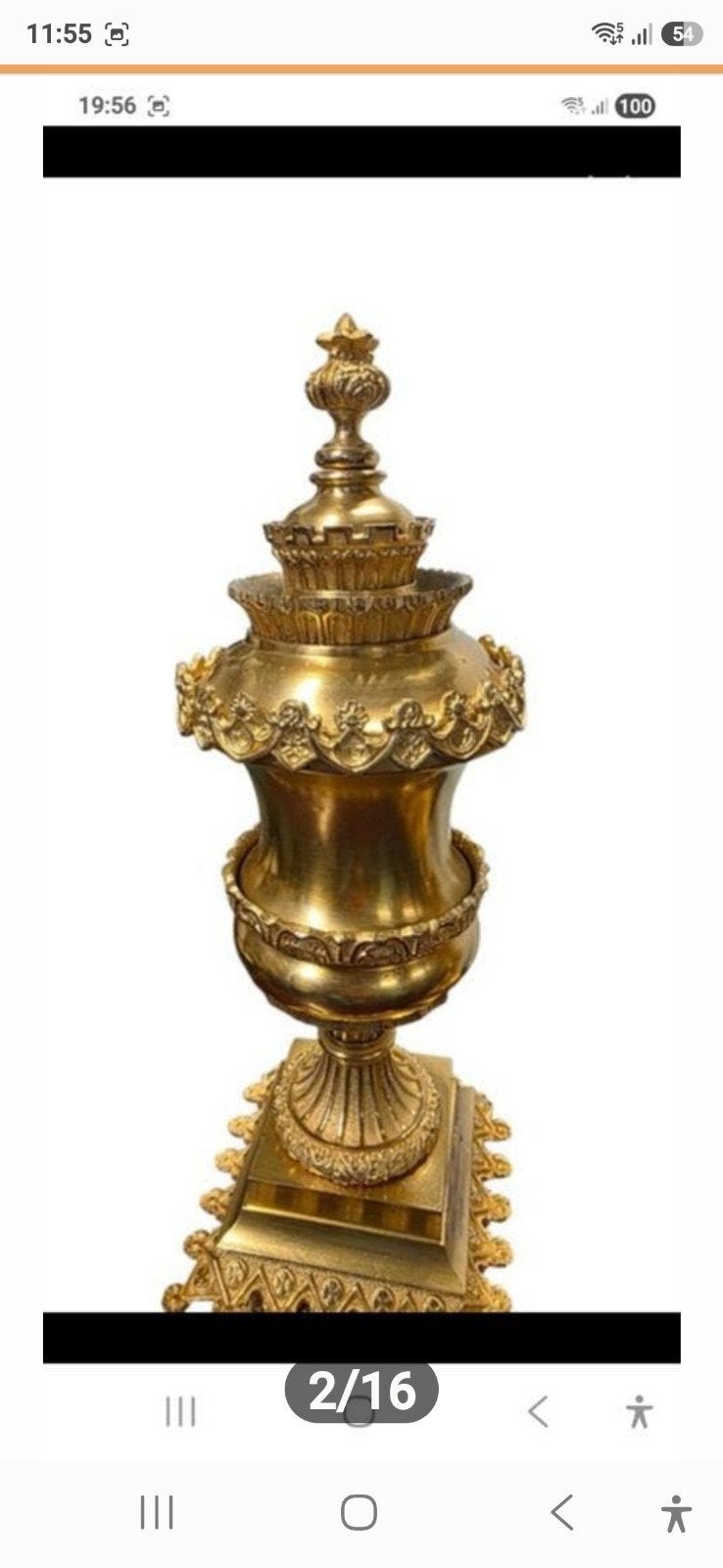 Vroeg Empire brons vuurvergulde castollettes, Ophalen of Verzenden