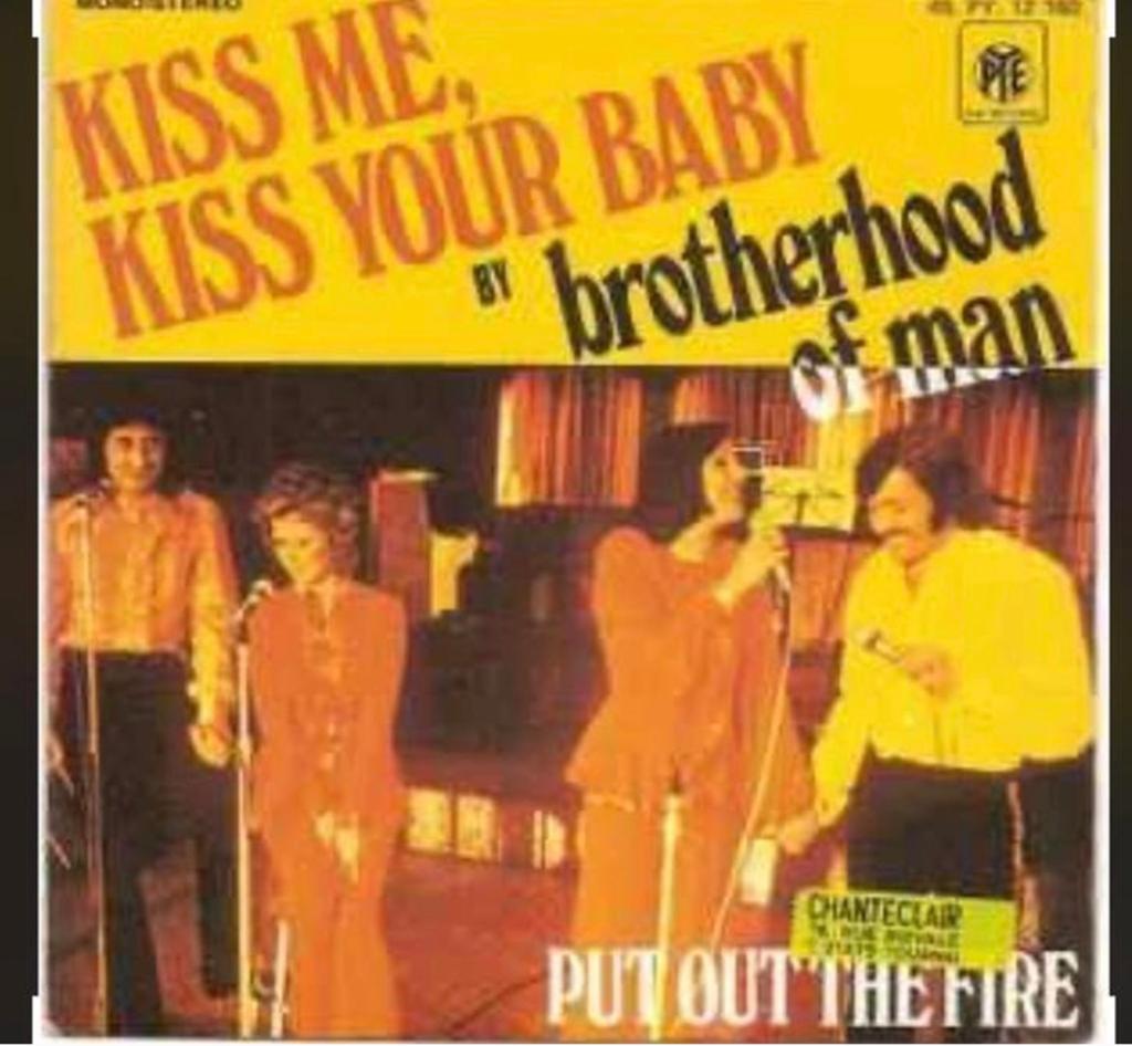 Brotherhood Of Man – Kiss Me, Kiss Your Baby / Single 7 / NM, Ophalen of Verzenden, Zo goed als nieuw, Pop