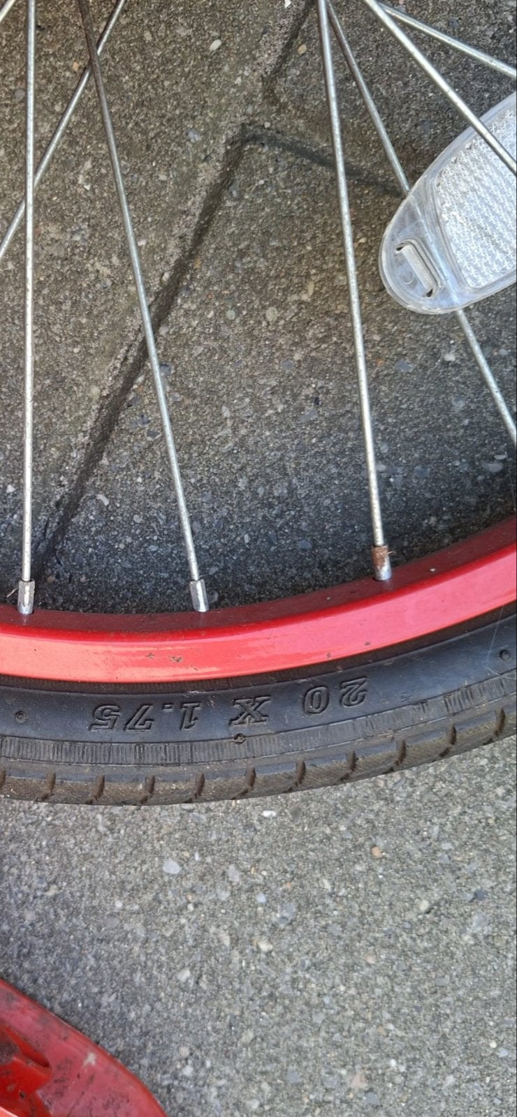 BMX Cross 20 inch kinderfiets rood/zwart, Fietsen en Brommers, Ophalen, Staal, Velgrem, Voetsteunen