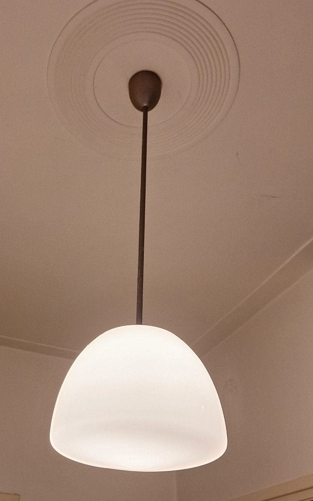 Hanglamp Gispen, Ophalen, 50 tot 75 cm, Deens design, Glas