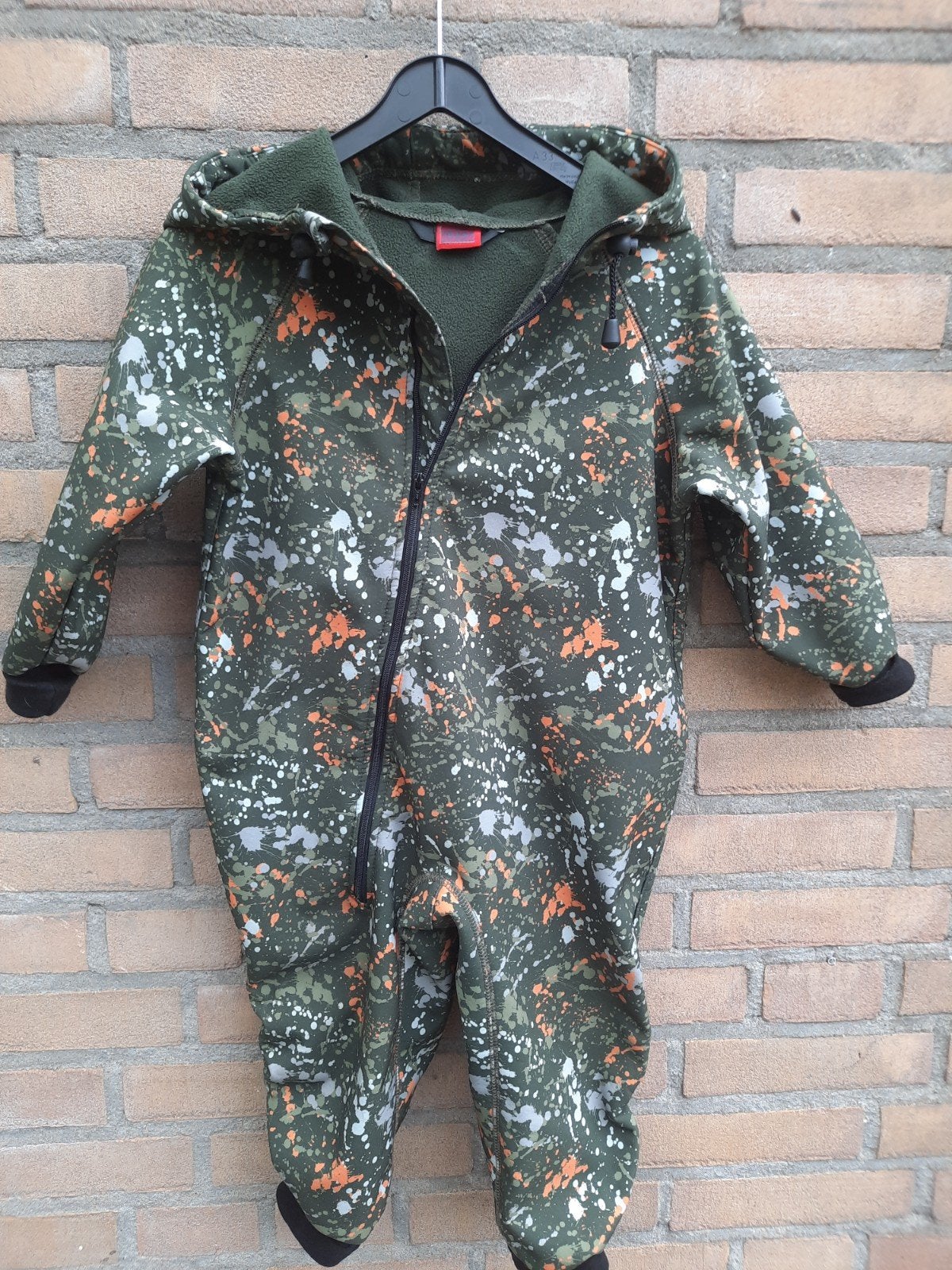 Ielm, softshell pak voor buiten, maat 92, groen met print,, Kinderen en Baby's, IELM, Overige typen, Ophalen of Verzenden, Zo goed als nieuw