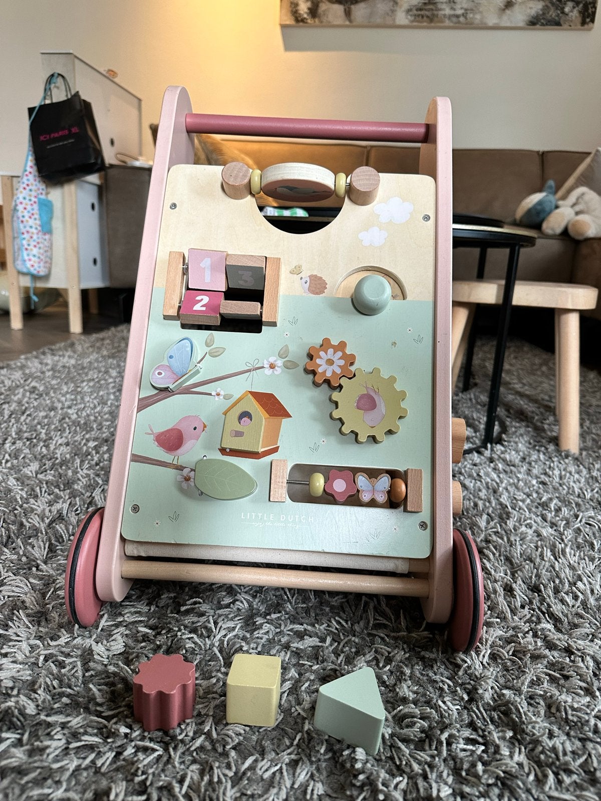 Little Dutch Babywalker Flowers & Butterflies roze loopwagen, Ophalen, Zo goed als nieuw, Overige typen, Met wieltjes