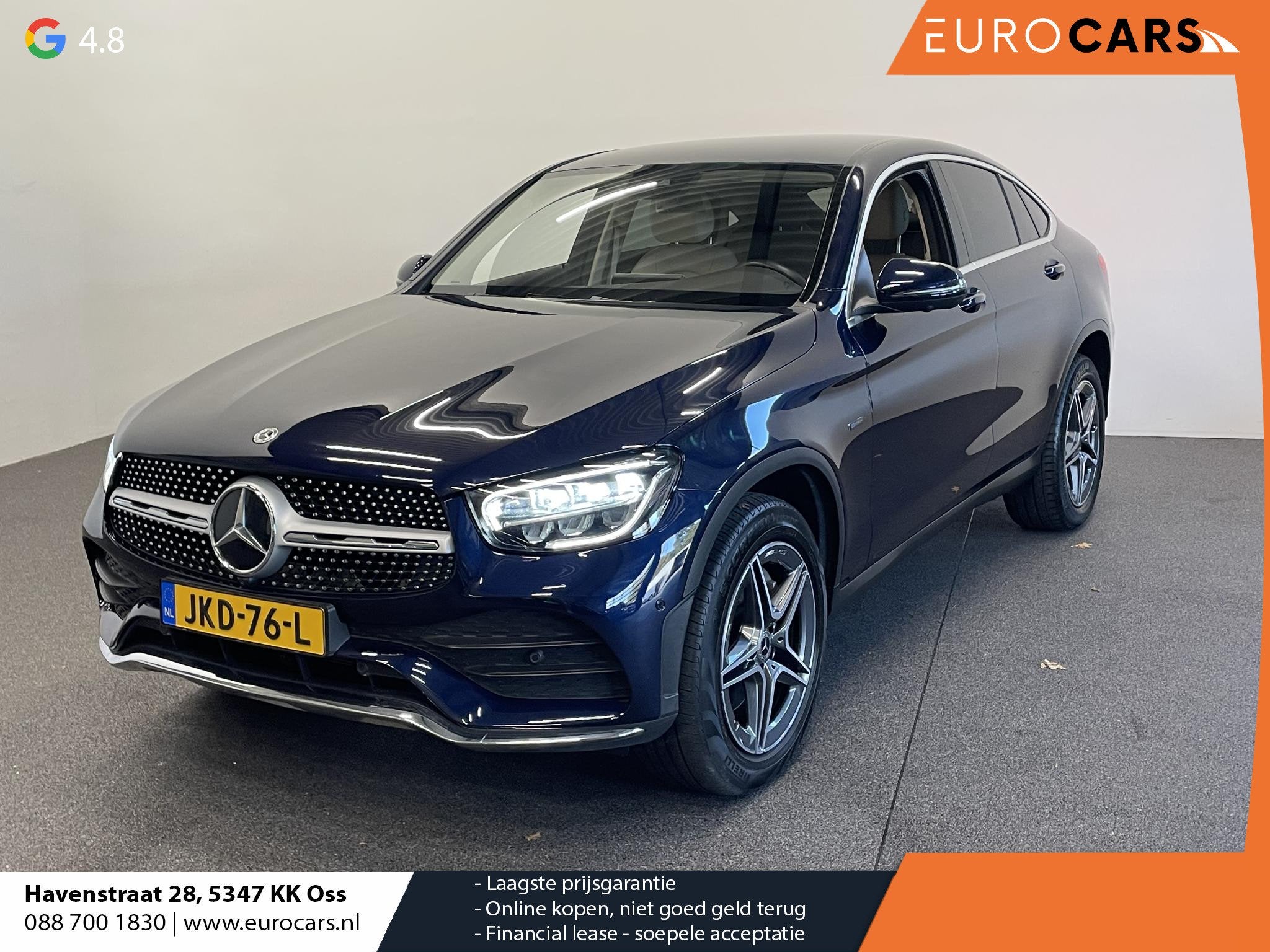 Mercedes-Benz GLC-klasse Coupé 300e 4MATIC 320pk PHEV AMG L, Auto's, Automaat, 1940 kg, 14 kWh, Gebruikt