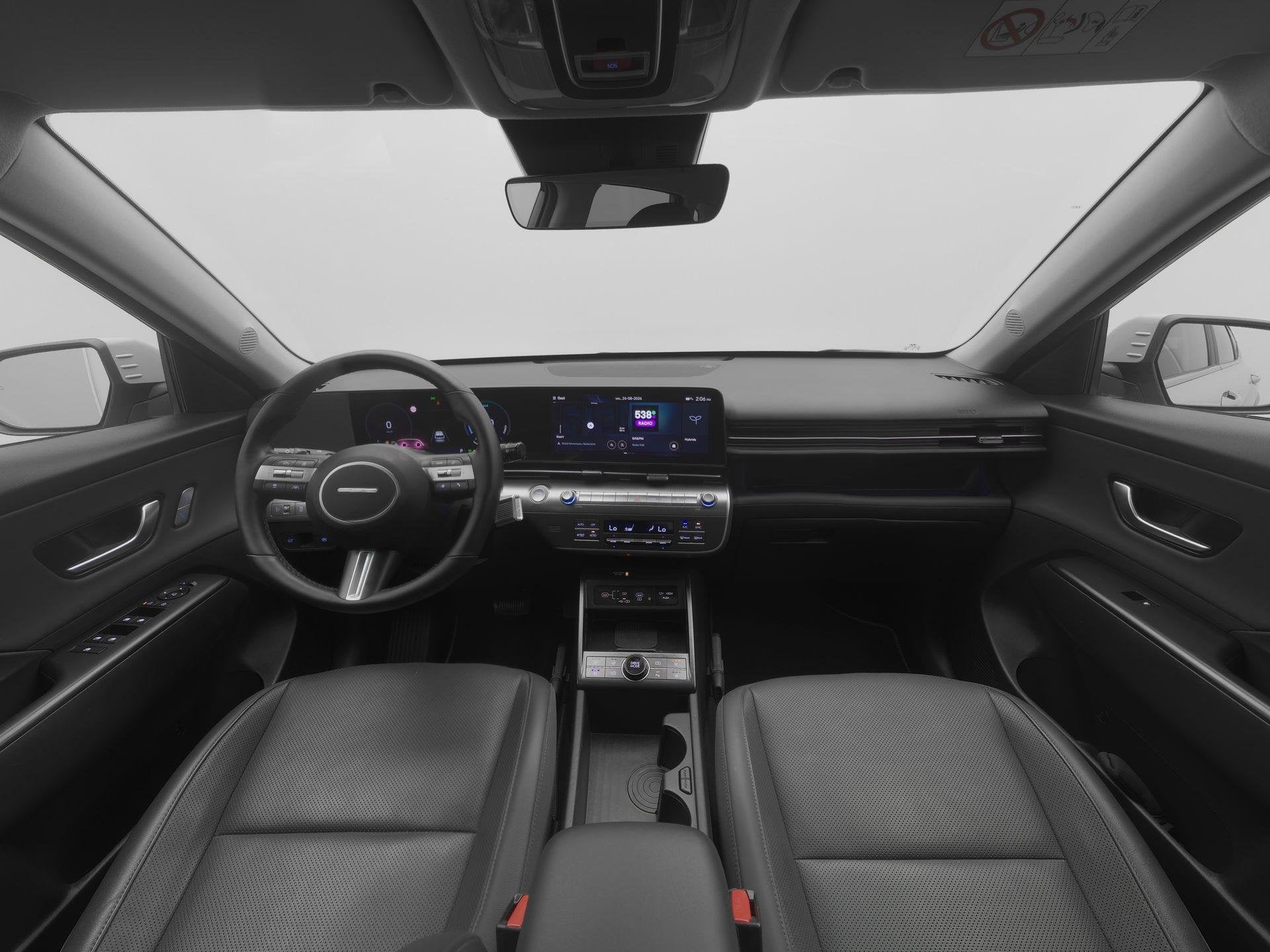 Hyundai Kona 1.6 GDI HEV Premium | Leder | Stoelverkoeling/v, Auto's, Gebruikt, Euro 6, 2 kWh, Lichtsensor