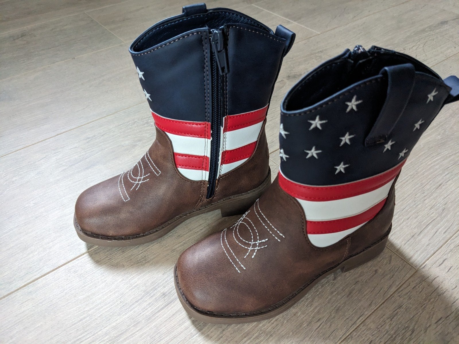 Pawz Cowboy Laarzen met Amerikaanse Vlag Design, Pawz, Jongen of Meisje, Nieuw, Ophalen of Verzenden