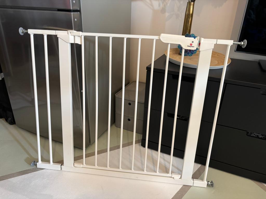 Babydan Premier traphekje, Kinderen en Baby's, Traphekjes, Ophalen, Zo goed als nieuw, Klemhekje, Metaal of IJzer