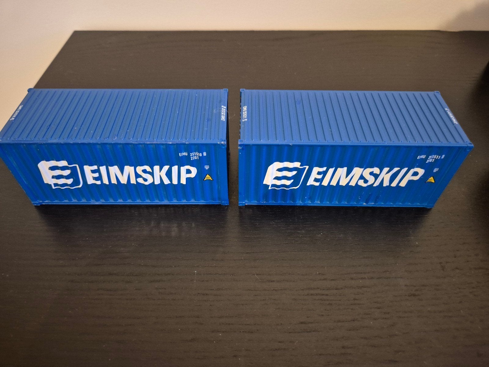 Tekno 2x Eimskip 20ft containers, Verzenden, Bus of Vrachtwagen, Tekno