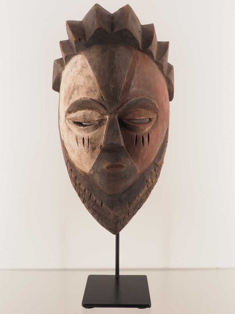 Galoa masker Gabon (251019-04), Hout, Afrika, Masker, Ophalen of Verzenden