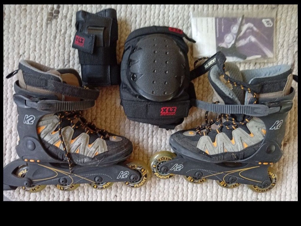 K2 Roller Skates Maat 36 met Knie- en Elleboogbescherming, K2, Inline skates 5 wielen, Ophalen of Verzenden, Zo goed als nieuw