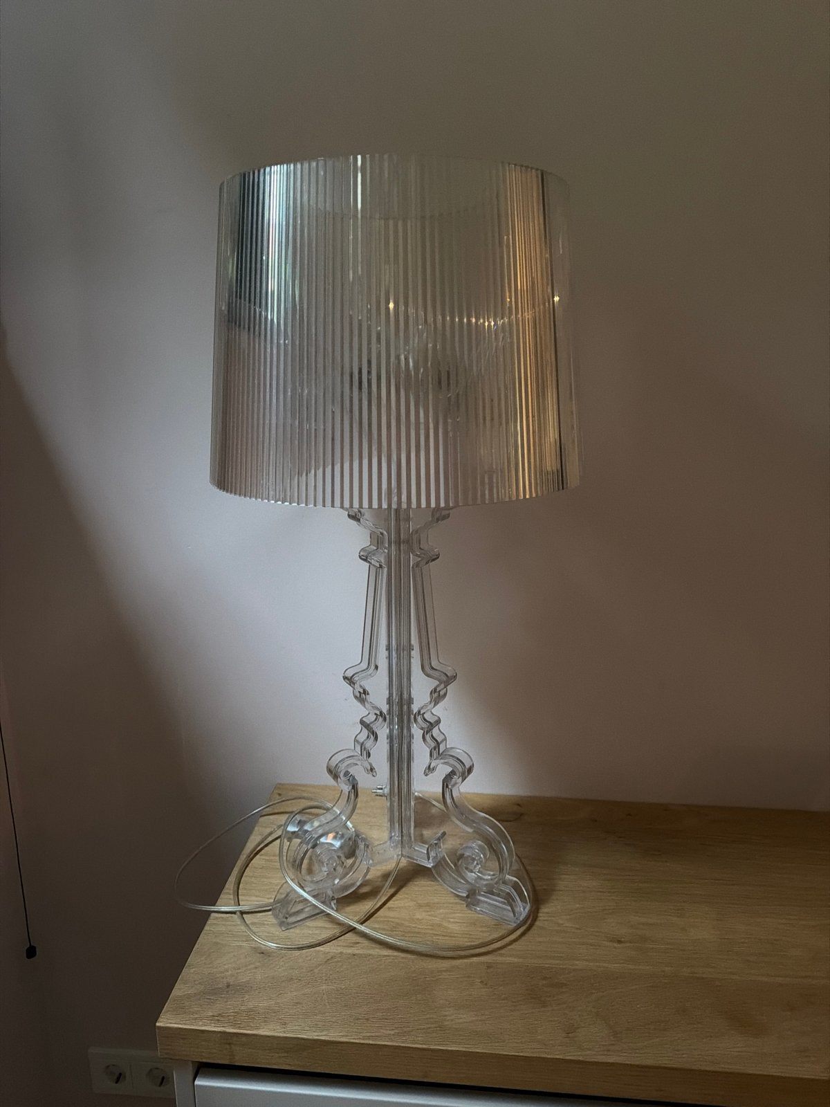 Kartell Bourgie Tafellamp met Dimmer - Goede Staat, Ophalen, Dimbaar, Kunststof, Overige merken