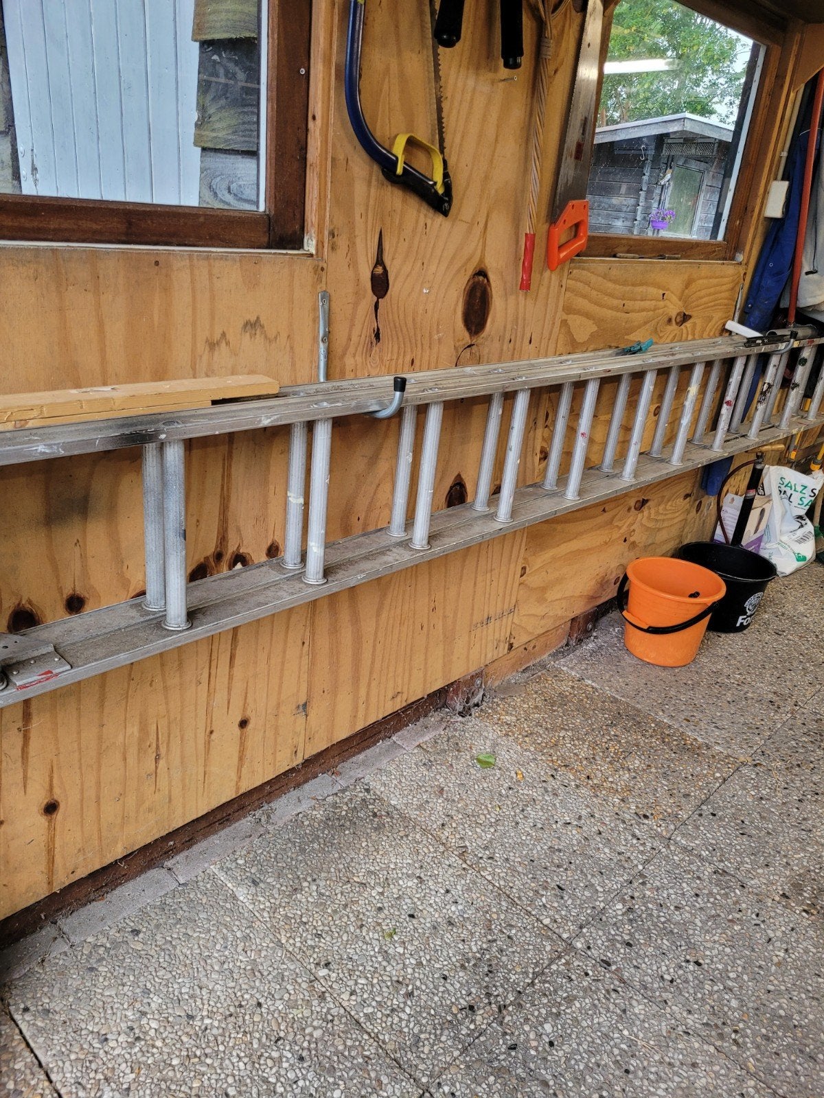 te koop ladder, Doe-het-zelf en Verbouw, Ladders en Trappen, Ophalen, 4 meter of meer