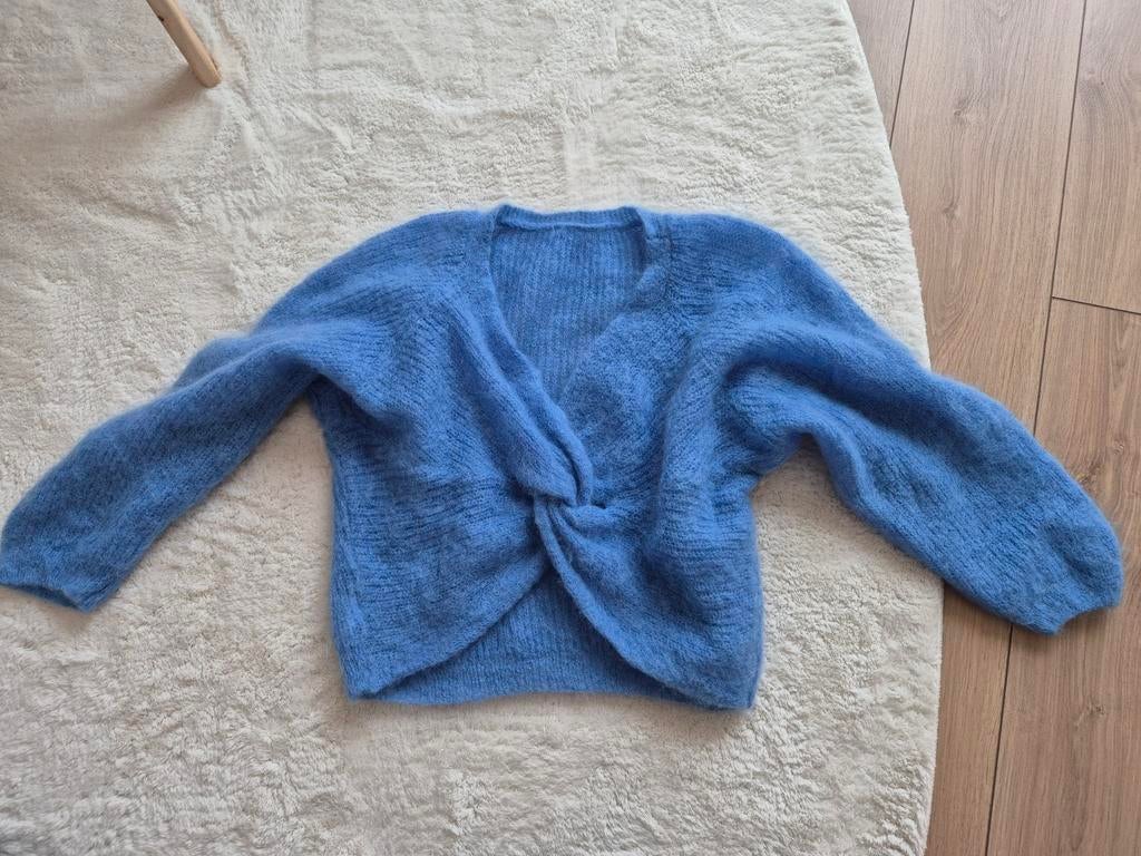Mooie, luxe kid mohair trui, nieuw, Ophalen of Verzenden, Nieuw, Blauw