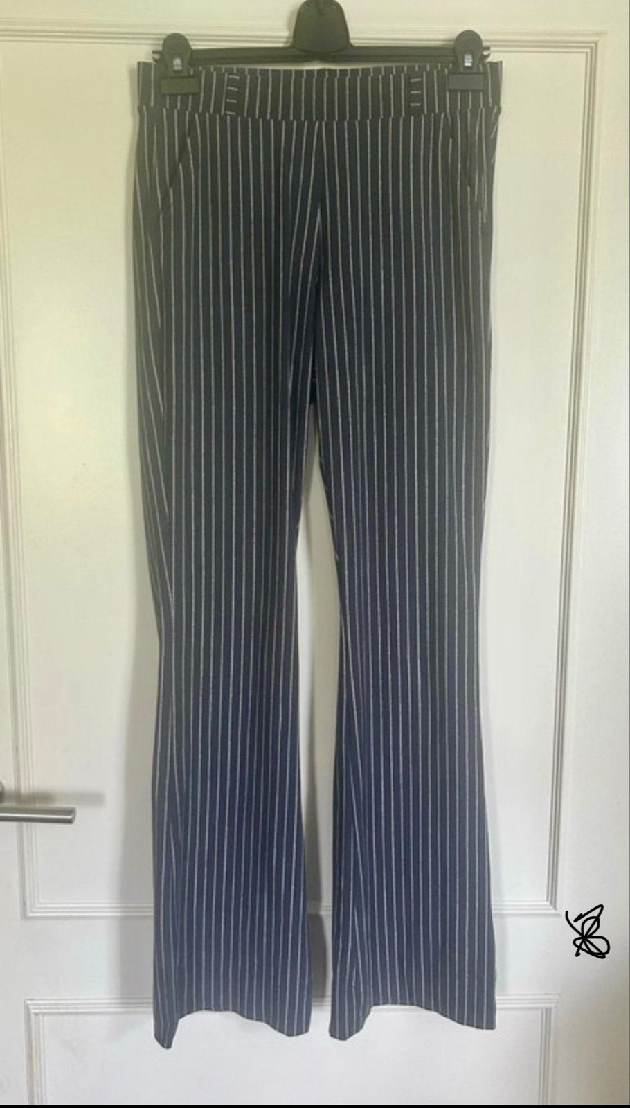 Blauw witte Studio Anneloes Flair Bonded broek S, Kleding | Dames, Zo goed als nieuw, Maat 36 (S), Lang, Verzenden
