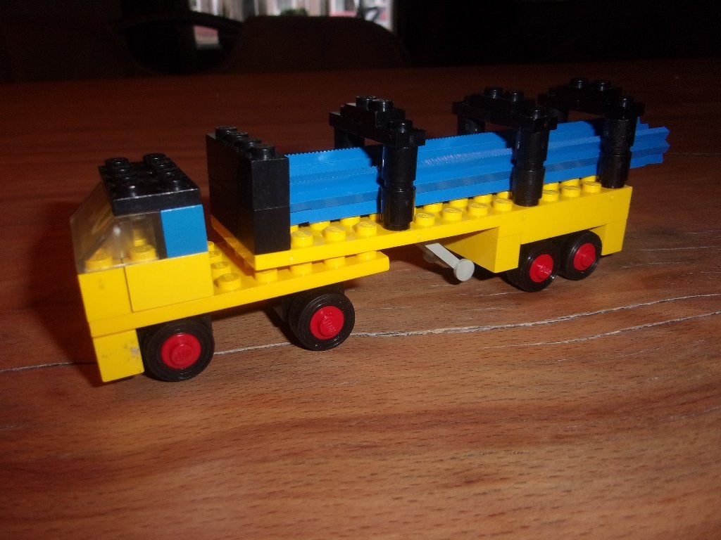 Lego Legoland 647-1 Lorry with Rails uit 1971 (1), Gebruikt, Lego, Ophalen of Verzenden, Compleet