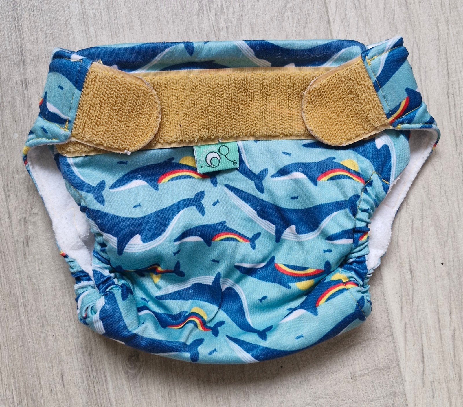 TotsBots Swim Nappy - Walvisjes (Maat 1), Ophalen of Verzenden, Zo goed als nieuw, TotsBots, Jongetje of Meisje