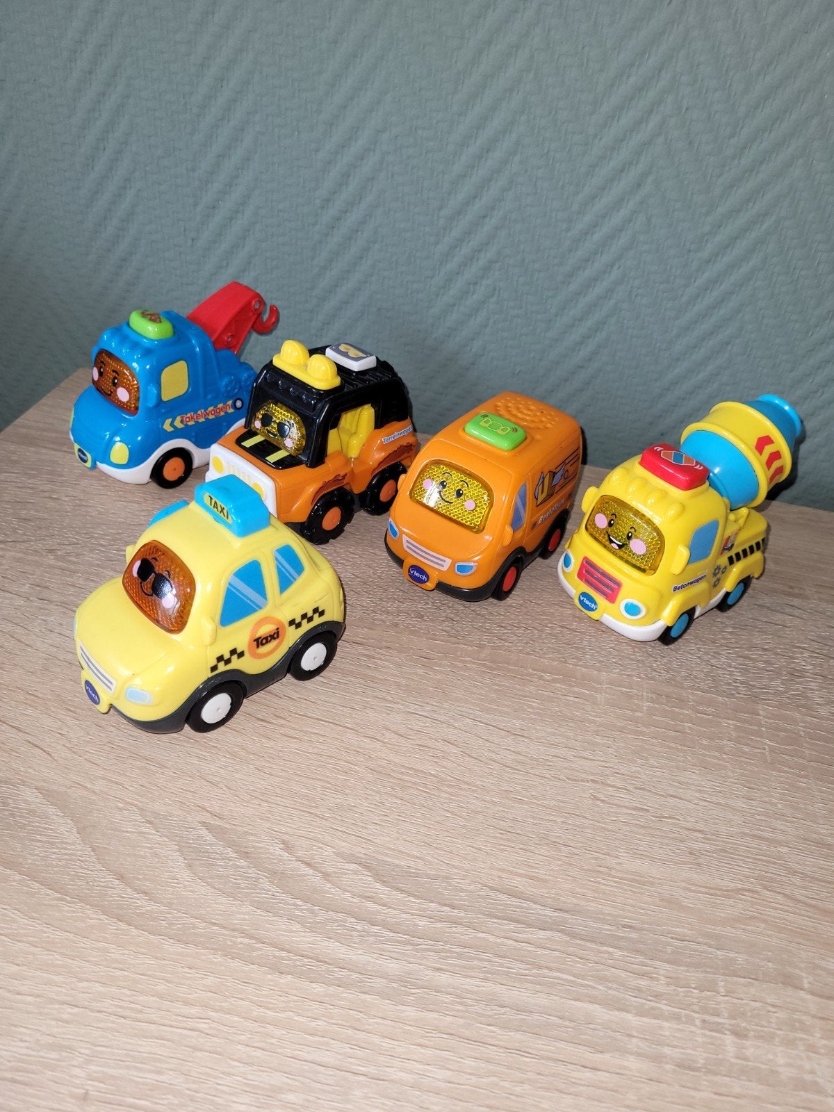 VTech Toet Toet Auto's - Set van 5 voertuigen, Ophalen of Verzenden, Gebruikt