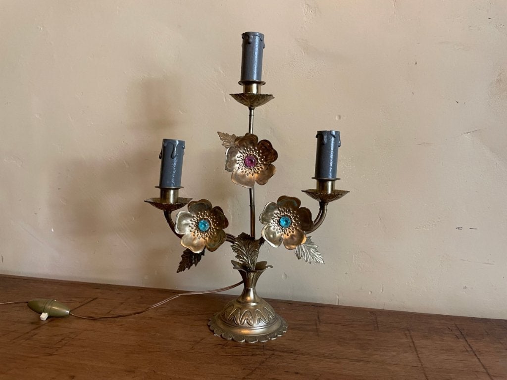 Schemerlampje Tafellampje Lampje staand Frans antiek, Ophalen of Verzenden