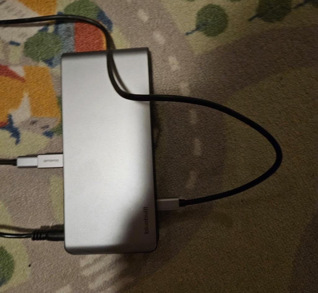 Coolblue Bluebuilt USB-C Docking Station, Computers en Software, Dockingstations, Zo goed als nieuw, Docking station, Laptop, Tablet