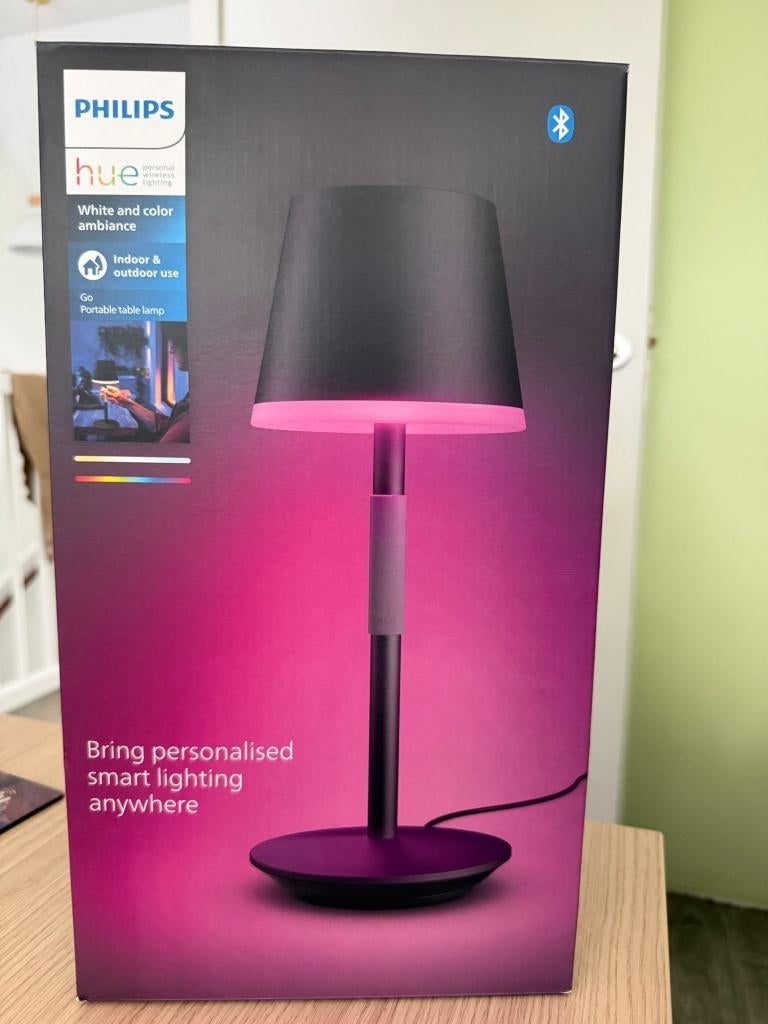Hue Go portable table lamp (Black), Ophalen of Verzenden, Nieuw, Minder dan 50 cm