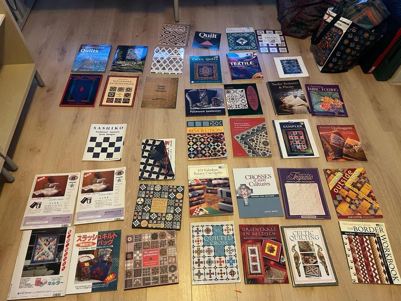 Grote collectie quilt- en patchworkboeken, Ophalen of Verzenden, Gelezen, Borduren en Naaien