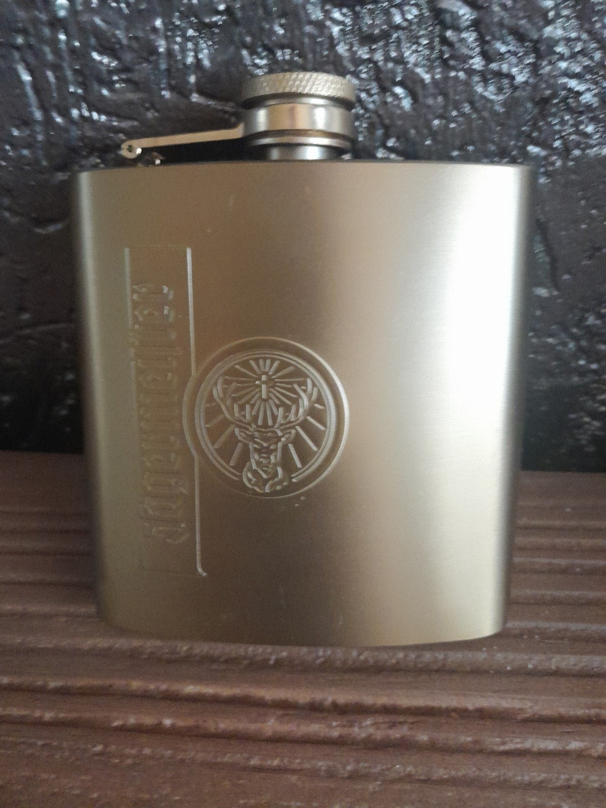 Jägermeister heupflacon, Ophalen of Verzenden, Gebruikt