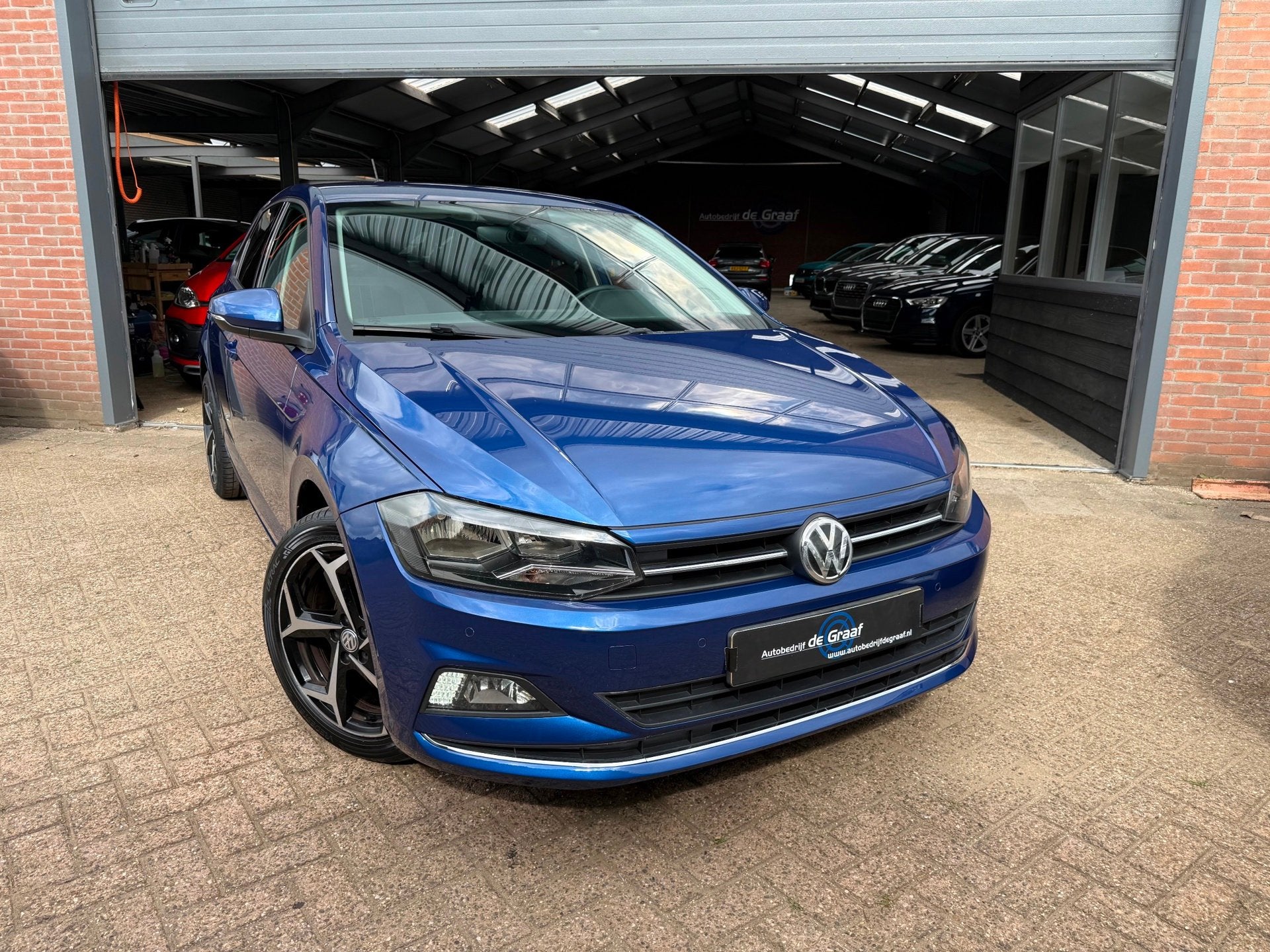 Volkswagen Polo 1.0 TSI Highline|CRUISE/PDC/NAVI/SIDE-ASS/, Auto's, Volkswagen, Voorwielaandrijving, Euro 6, Blauw, Origineel Nederlands