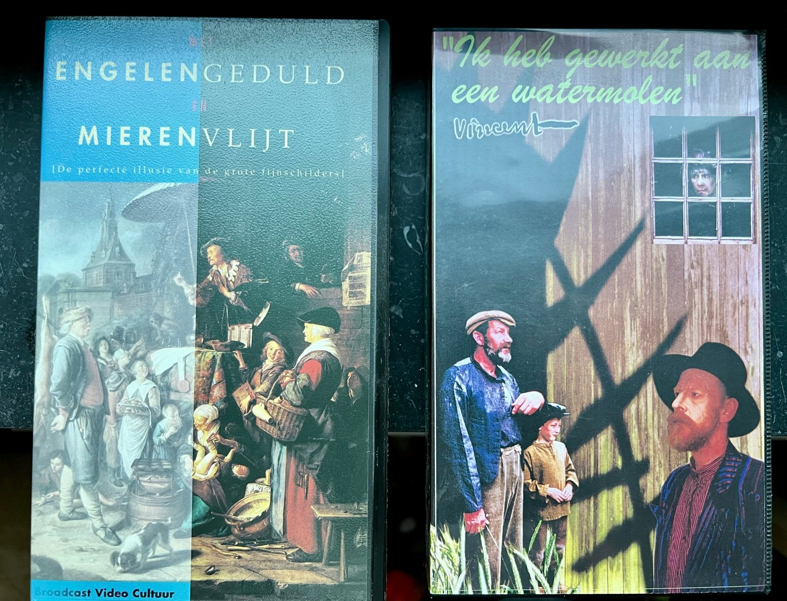 VHS: Engelengeduld en Mierenvlijt & Ik heb gewerkt aan een w, Cd's en Dvd's, Documentaire, Alle leeftijden, Zo goed als nieuw