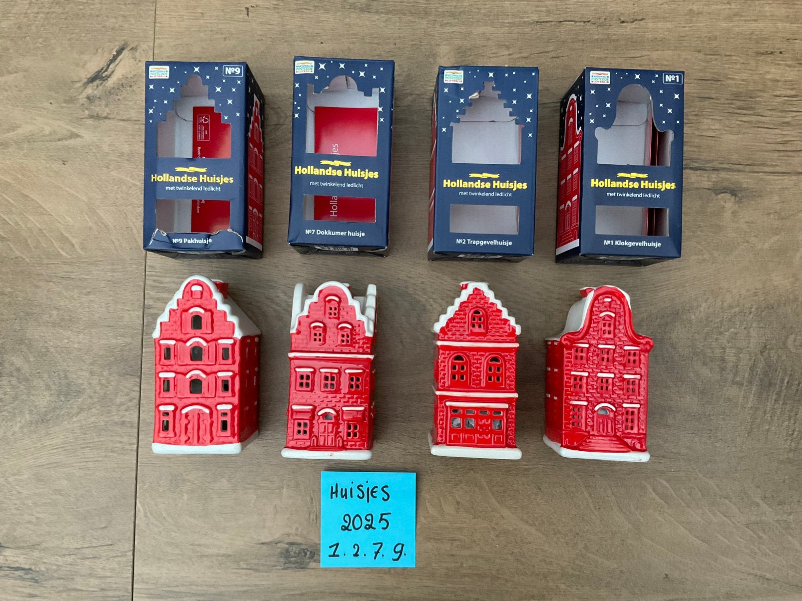 4 nieuwe Hollandse huisjes postcode loterij. Samen 15€, Albert Heijn, Ophalen
